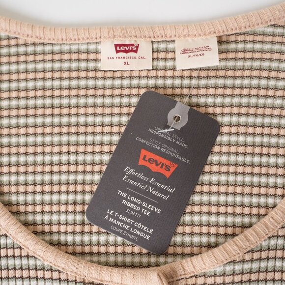 Levi's Snap Button Top Long Sleeve Striped Britt - Picture 6 of 12